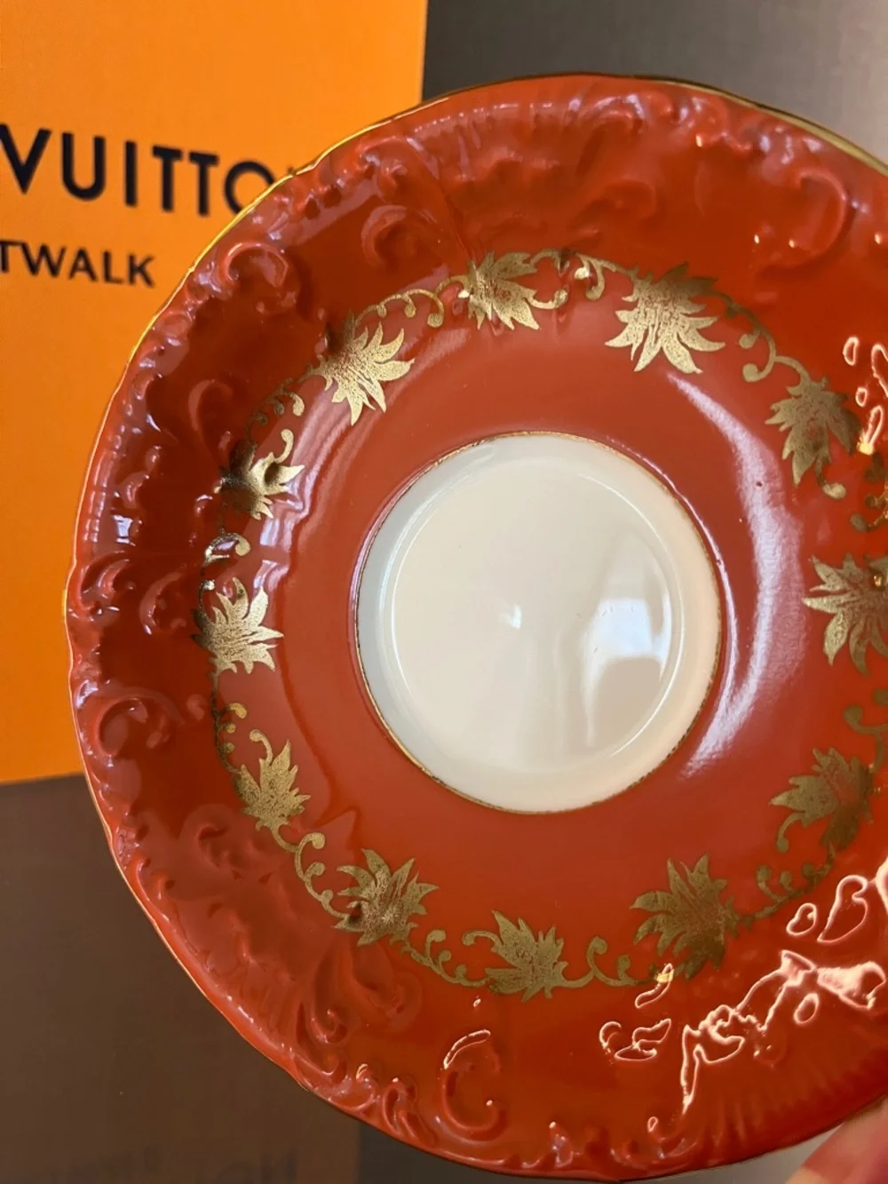Aynsley Fine English Bone China Tea Cup in Pumpkin Spice. - Picture 9 of 9